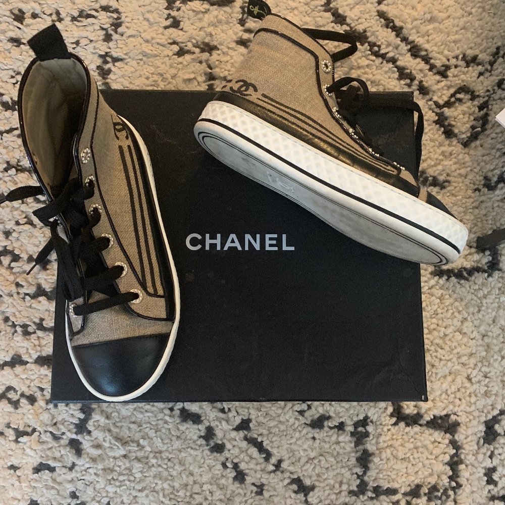 Chanel High Top Sneakers